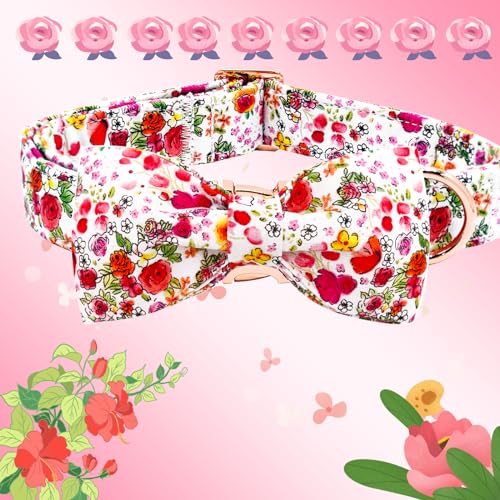 Summer Dog Collar (Rose Red / X-Large (Pack of 1))