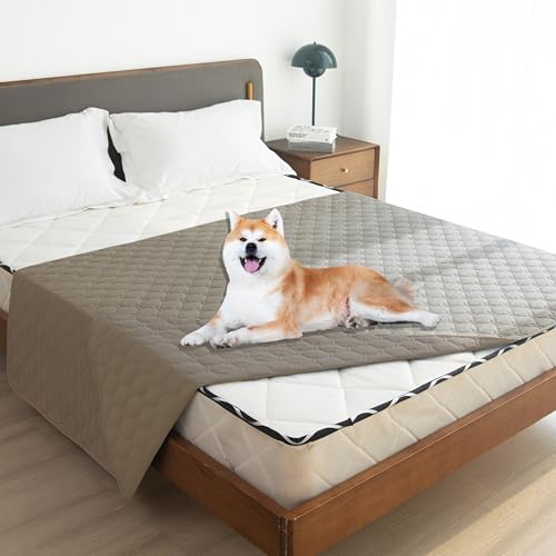 Waterproof Dog Blankets for Large Dogs (82x102 Inch (Pack of 1) / Dark Stone)