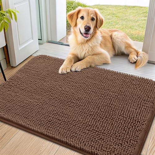 Dog Door Mat for Muddy Paws 34x21 (Mocha / 34"X21")