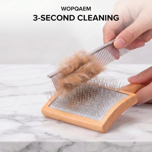 Slicker Brush for Dogs (Wood)