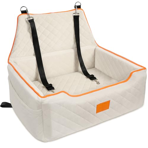 Dog Car Seat for Large (Beige)