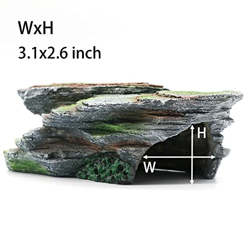 Reptile Resting Terrace Tortoise Climbing Platform Shale Scape Step Ledge (Medium-B-12*6*4)