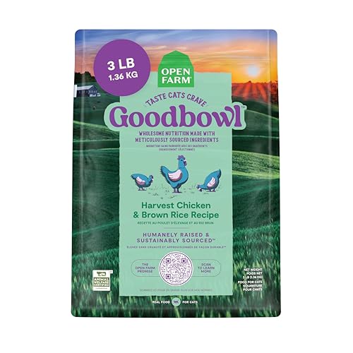 Goodbowl Protein Rich Dry Cat Food Made from Meticulously Sourced Simple Ingredients (3 Pound (Pack of 1))