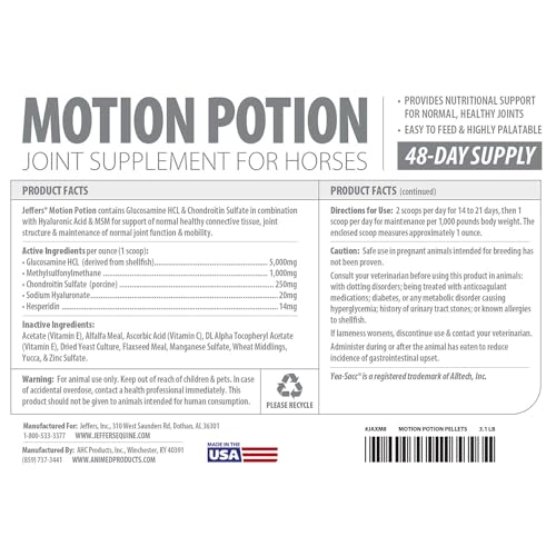 Motion Potion Horse Joint Supplement Pellets (3.1lb)