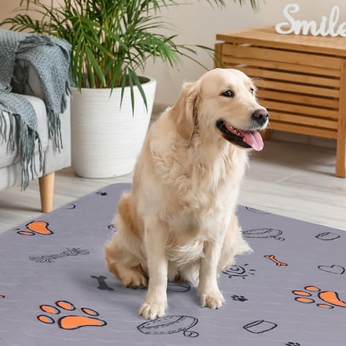 Washable Pee Pads for Dogs (Purple / 34X36 (2 Packs))