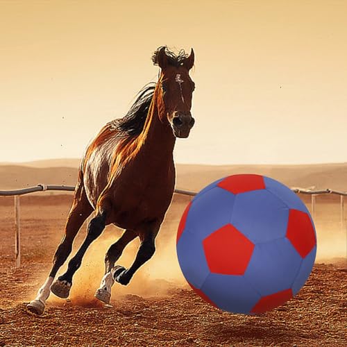 Herding Ball for Horse Ball & Cover 40" Large for Play Herding Ball Horse Toys for Horse (Blue and Red / 40 inches)