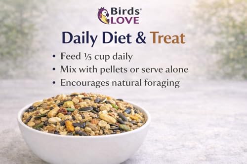 All Natural Garden Blend Bird Food for Parrots 2lb (2 Pound (Pack of 1))