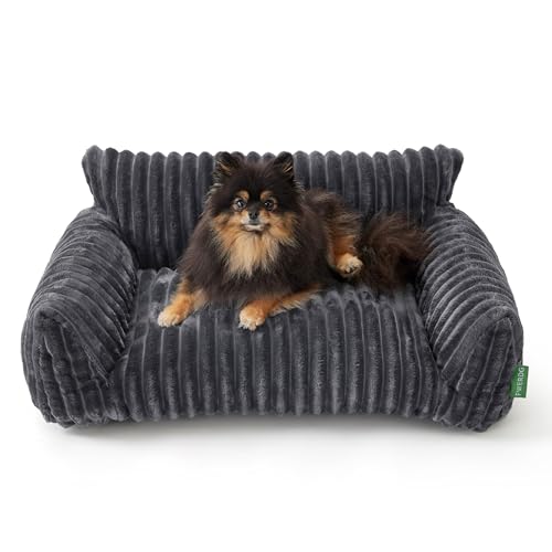 Cute Couch Bed for Pets (30.0"L x 20.0"W x 10.0"Th / Grey)