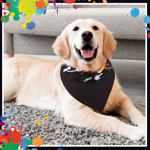 72 Packs 4th of July Dog Bandanas Bulk America Flag Patriotic Pet Bandanas Triangle Scarf Bibs Adjustable Dogs Bandana for Pet Independence Day