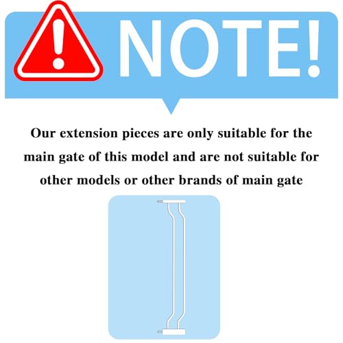 Extra Wide Baby Gate 4.72in Extensions Walk Through Baby Gate Pressure Mount Auto Close Child Safety Gates (4.72"/12cm)