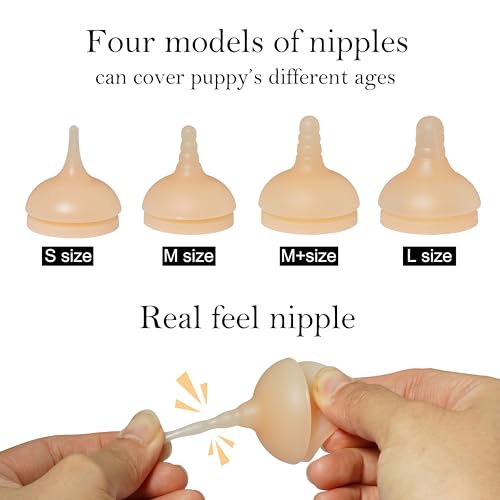 Puppy Feeder kit (Replacement Nipple (4 Nipple+6 Syringes))
