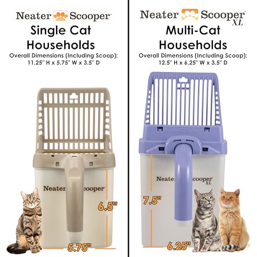 Neater Scooper Standard Cat Litter Scoop (Tan / Standard - 15 Bags)
