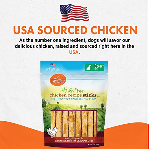 Rawhide Free Chicken Recipe Dog Chews (10 Count (Pack of 1))