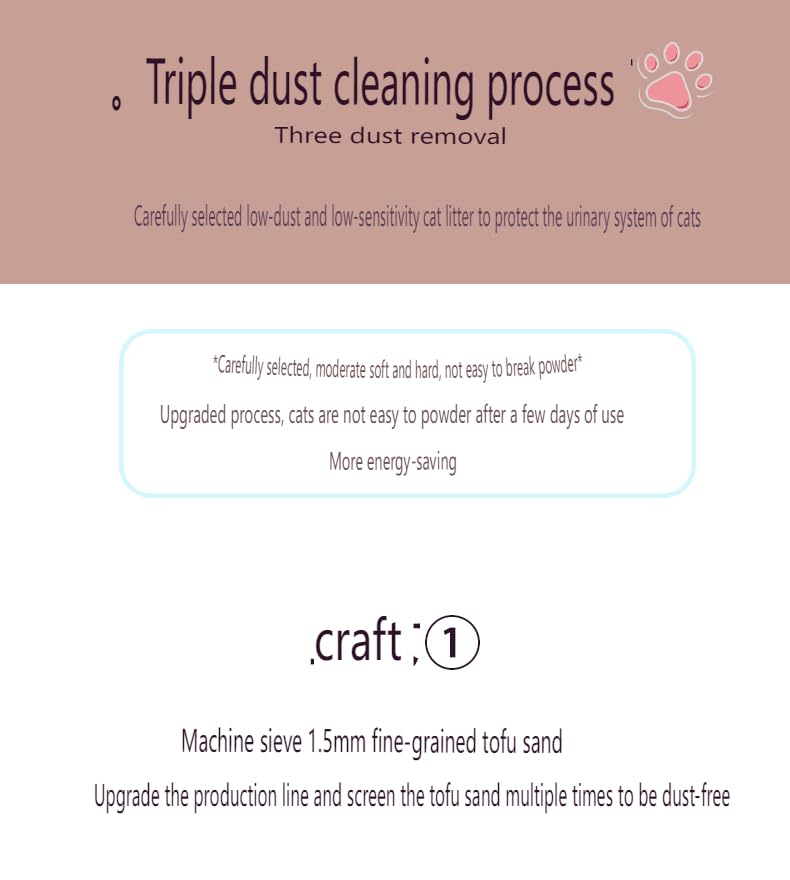 Starmen Pet Flushable Natural Plant Extract Tofu Cat Litter with Creamy Fragrance (coffee)