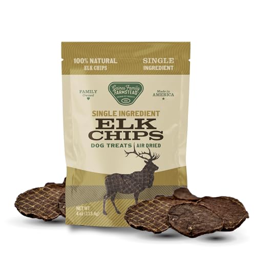 Gaines Family Farmstead Elk Chips for Dogs (4 Ounce (Pack of 1))
