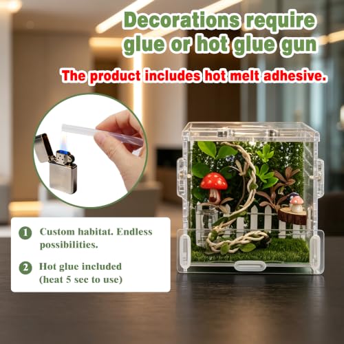 Jumping Spider Enclosure Kit 14 (Green-Scandi style)