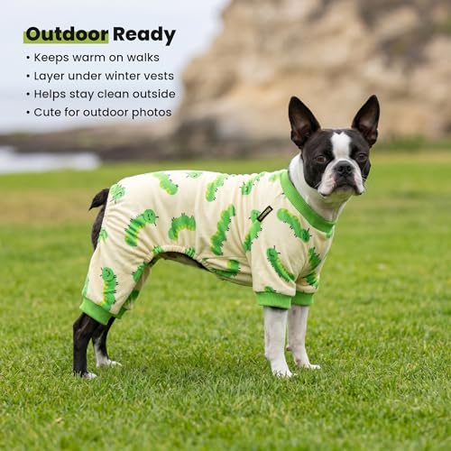 Caterpillar Dog Fleece Pajamas (Caterpillar / X-Small)
