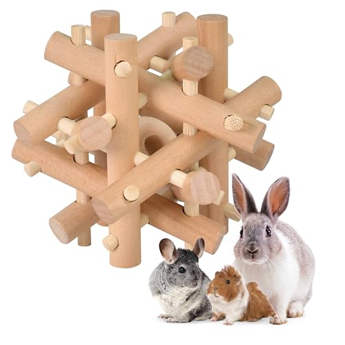 Wooden Chewing Toy for Small Animals (Colorless)