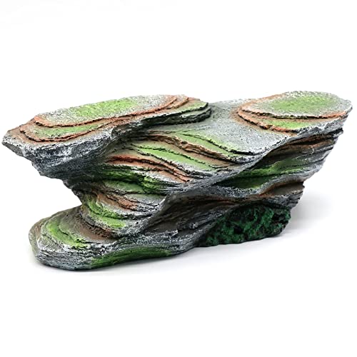 Reptile Resting Terrace Tortoise Climbing Platform Shale Scape Step Ledge (Medium-B-12*6*4)