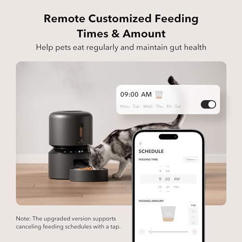 Automatic Cat Feeder (Black / 3L-with WiFi)