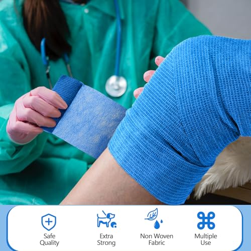 36 Pcs Self Adherent Bandage 4" X 5 Yard Wrap Breathable (Various Colors / 4" X 5 Yard)