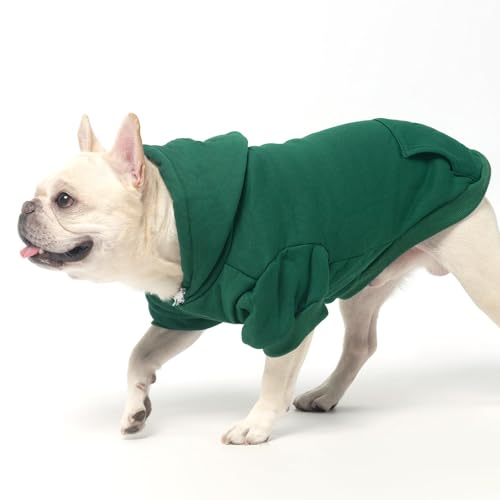 Dog Hoodie for Large Medium Small Dogs (Deep Green / X-Large/XX-Large)