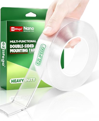 Heavy Duty Invisible Bond Nano Double Sided Mounting Tape (16.5 Feet)