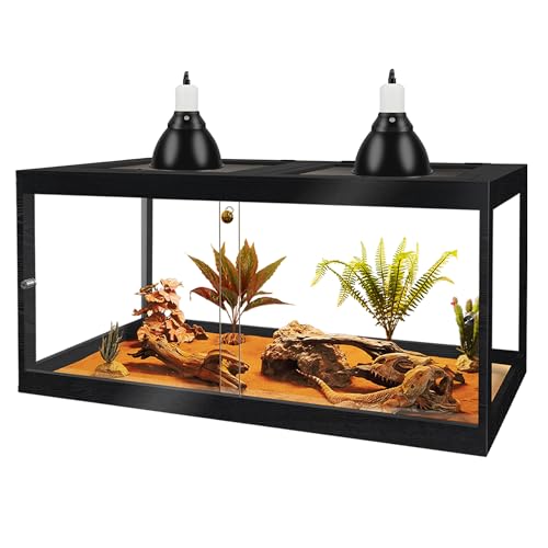 Retile Tank Bearded Dragon Tank (Black / 34 Gallons)