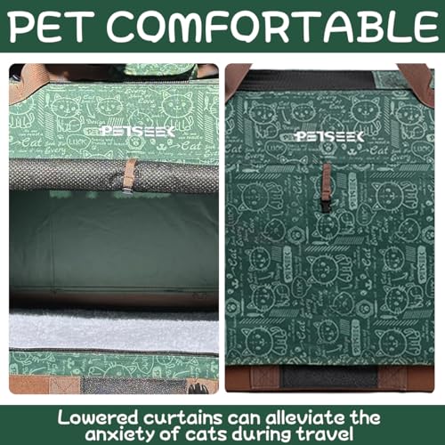 Extra Large Cat Carrier Soft Sided (Green-2)