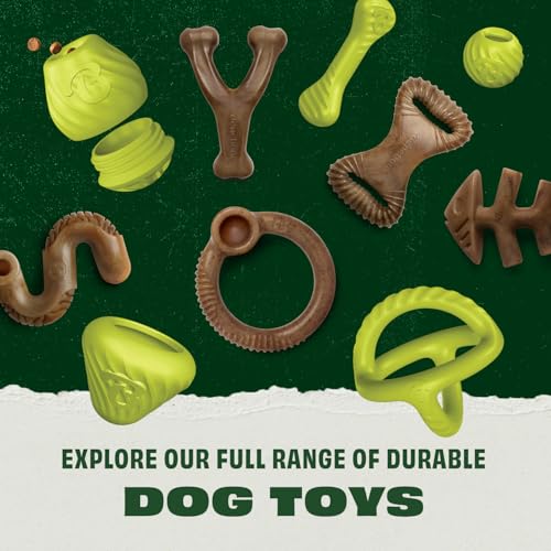 Natural Rubber Dog Bone Chew Toy (Medium)