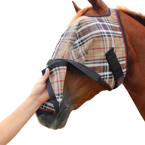 Kensington Signature Fly Mask with Removable Nose (L (Average Horse) / 121-Deluxe Black)