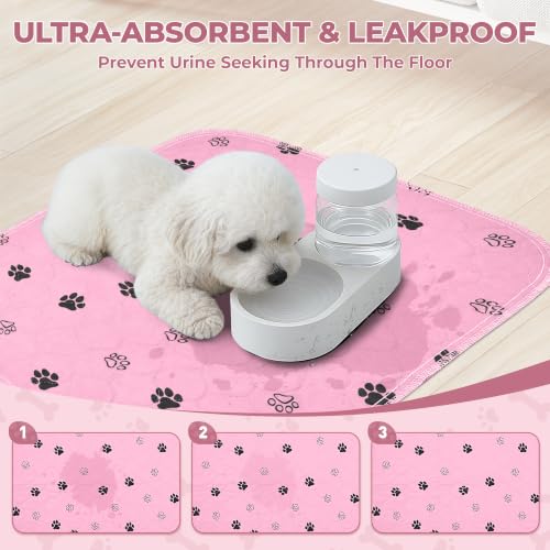 Reusable Puppy Pads (Pink / 18*24 Inch (Pack of 2))