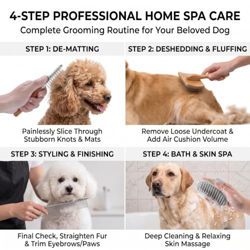 Slicker Brush for Dogs (Wood)