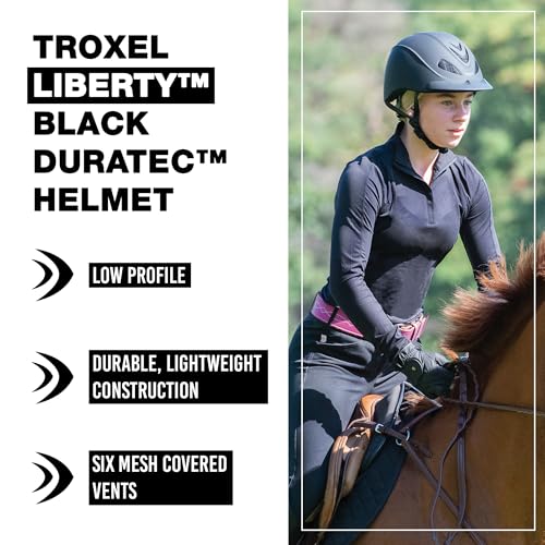 Liberty Ultralight Horse Riding Helmet (Black Duratec / Large (7-1/4 - 7-3/8))