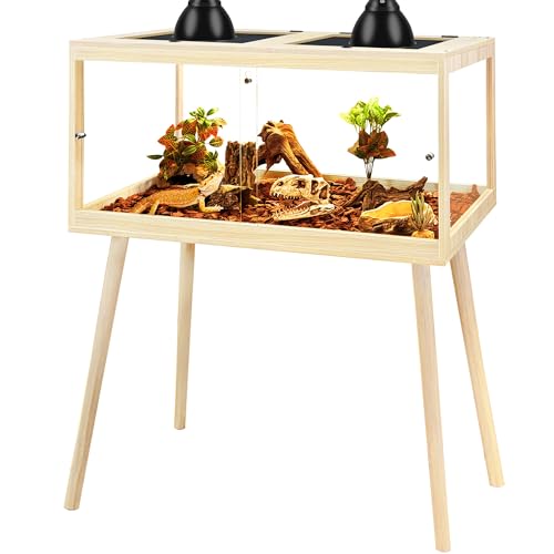 Bearded Dragon Tank with Legs (Oak / 60Gallons, 39inch)
