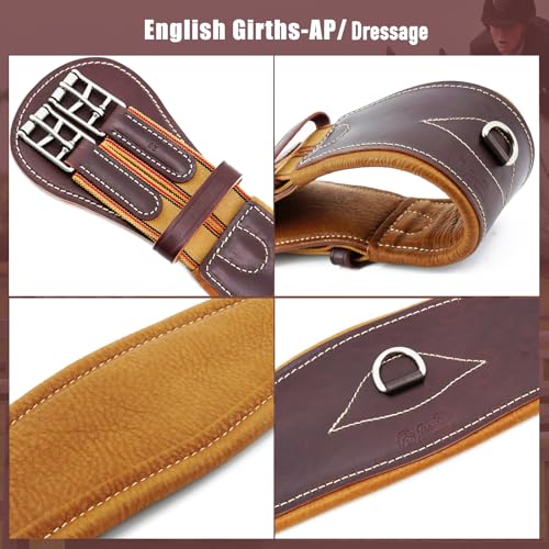 English Dressage Girths (32" / Brown)