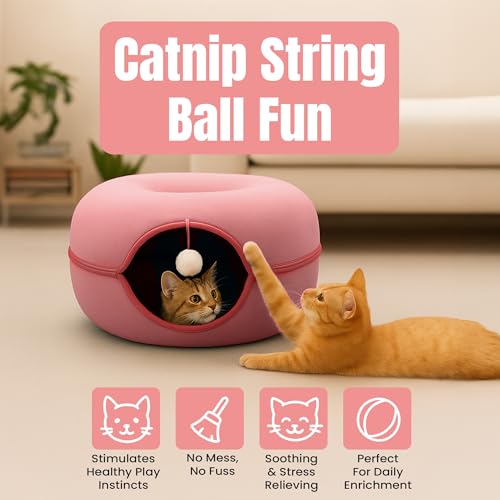Cat Tunnel Bed for Indoor Cats Large