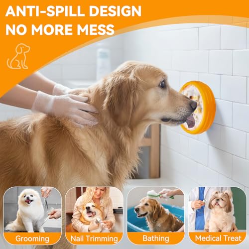 Dog Lick Bowl (L / Orange)