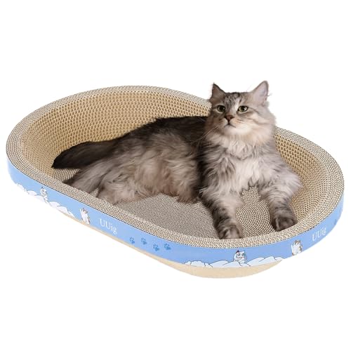 Cat Scratcher Bed 23.6x14.9” Extra Large Cardboard Cat Scratching Bed (1PC-23.6 x 14.9 x 3.9 inches)