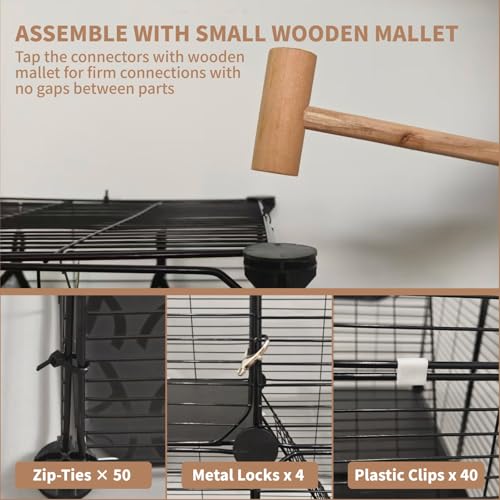 Medium Cat Cage Indoor (S - 27.6" × 27.6" × 27.6")