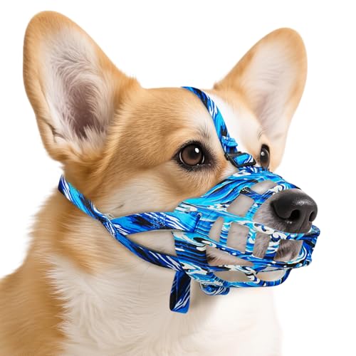 Dog Muzzle to Prevent Biting (Blue / Size 3)