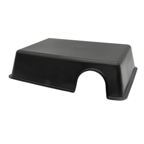 Reptile Hide Box Cave (Black / XL 2 Pcs)