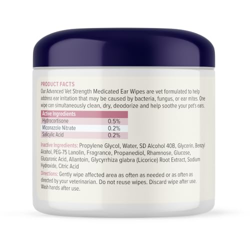Oticbliss Medicated Dog Ear Wipes (Medicated Ear Wipes)