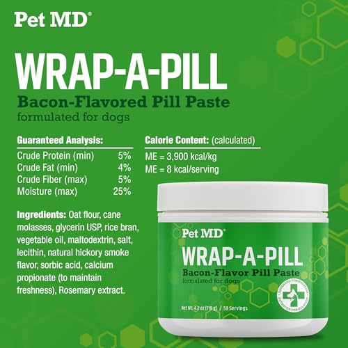 Wrap A Pill Bacon Flavor Pill Paste for Dogs (4.2 Ounce (Pack of 1))