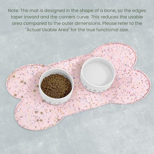 Dog Food Mat Anti (31.8" x 16" / Donut Pink)