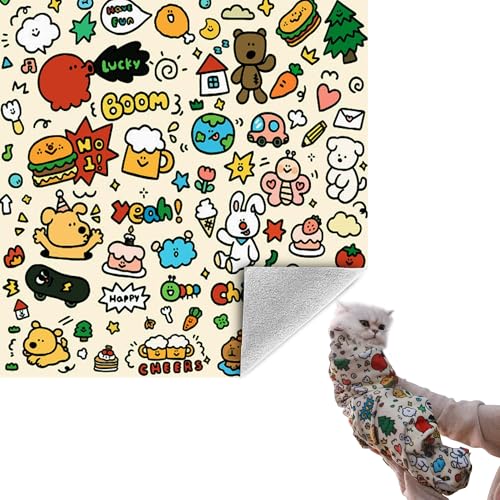 35.5" Cat Grooming Wrap Cat Wrap for Cutting Nails L (XL-35.5inch (within 22lbs) / #A1)