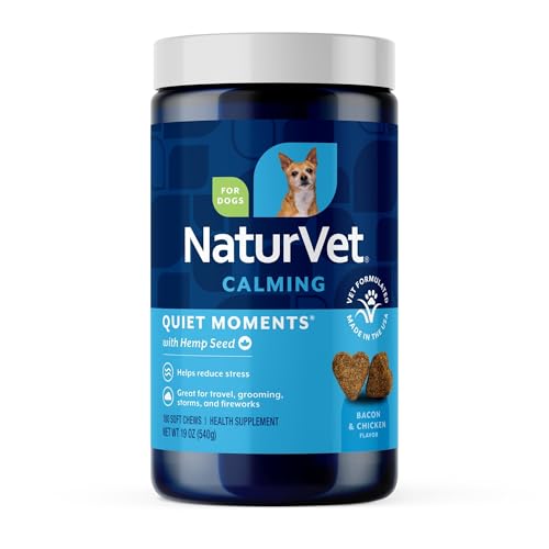 Quiet Moments Calming Plus Hemp Dog Supplement (180 Count (Soft Chews))