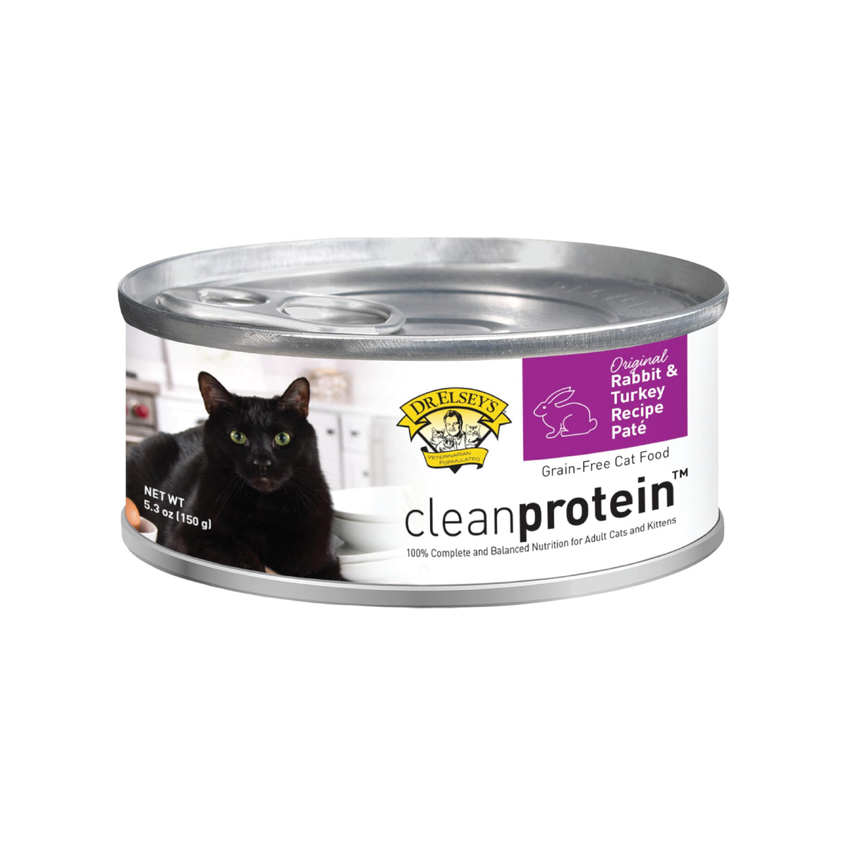 cleanprotein Rabbit & Turkey Recipe Wet Cat Food (5.3 Ounce (Pack of 24))