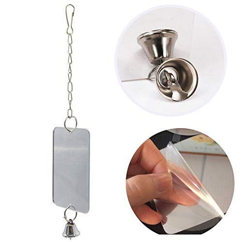 Acrylic Bird Mirror for Small Birds (3.14''W * 4.72''H)