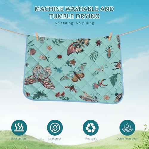 Washable Pee Pads for Dogs (Blue / 40x28 inch - 2pcs)